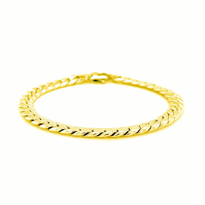 14K Yellow Gold Cuban Link Bracelet (5.90 mm) RCJ Bracelets  CELESTIA LUXE JEWELLERS