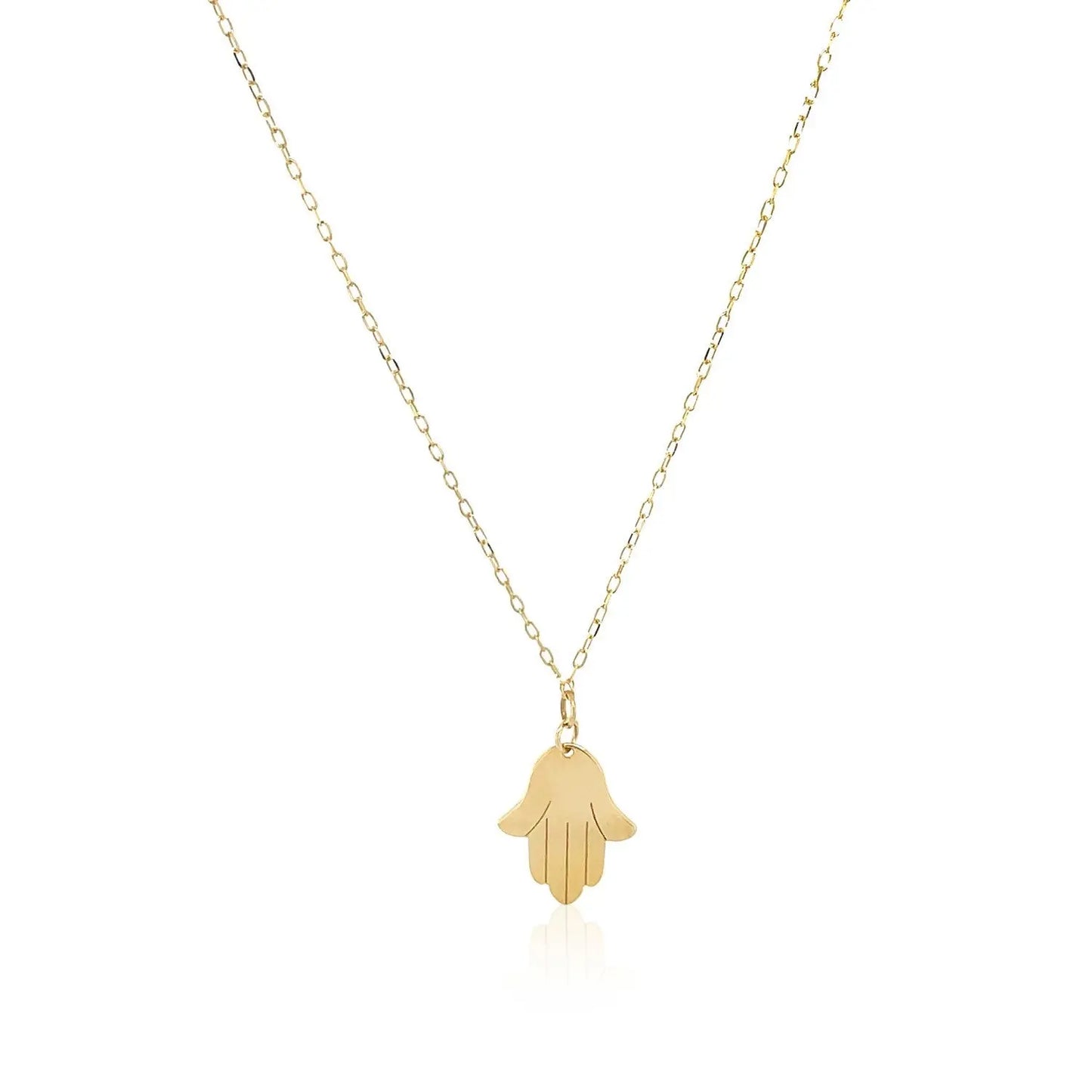 14K Yellow Gold Hand of Hamsa Necklace RCJ Necklaces  CELESTIA LUXE JEWELLERS