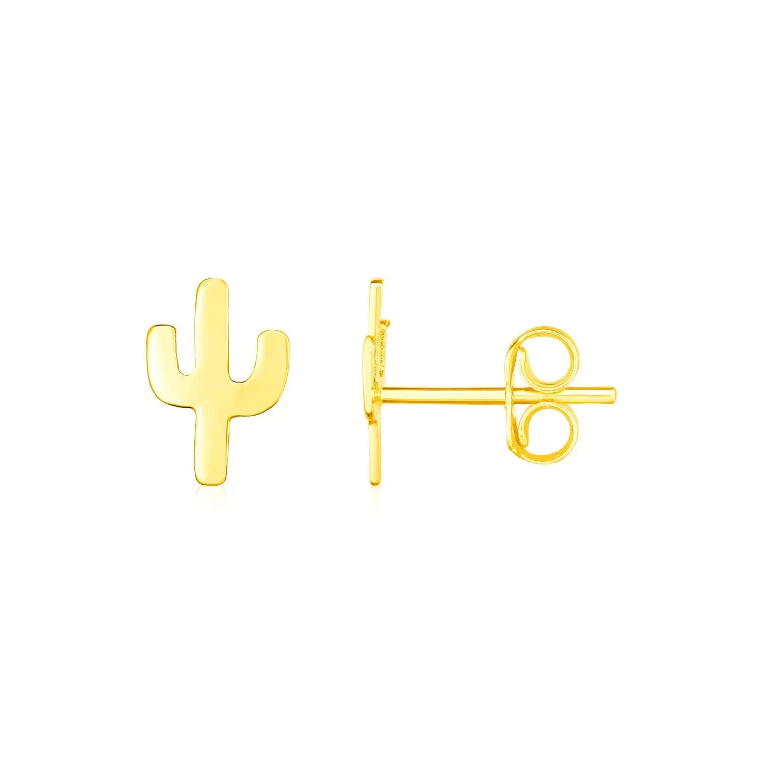 14K Yellow Gold Petite Cactus Earrings RCJ Earrings  CELESTIA LUXE JEWELLERS