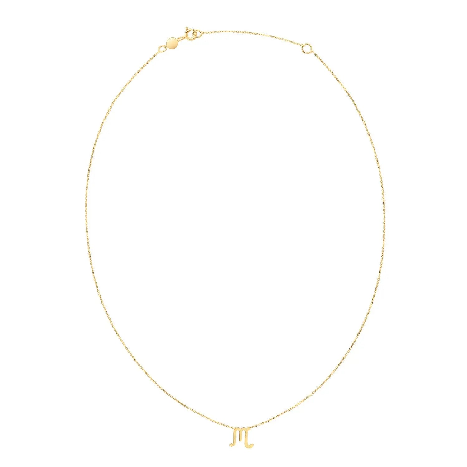 14K Yellow Gold Scorpio Necklace RCJ Necklaces  CELESTIA LUXE JEWELLERS
