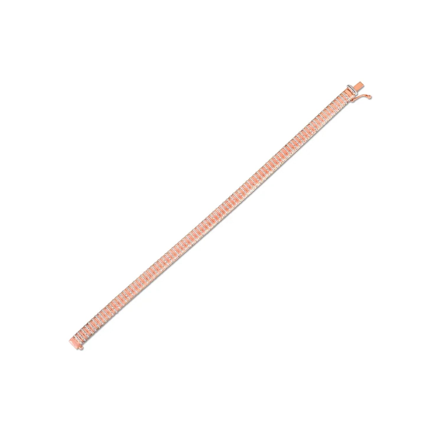 14k Rose Gold Diamante Flex Bracelet (5.80 mm) RCJ Bracelets  CELESTIA LUXE JEWELLERS