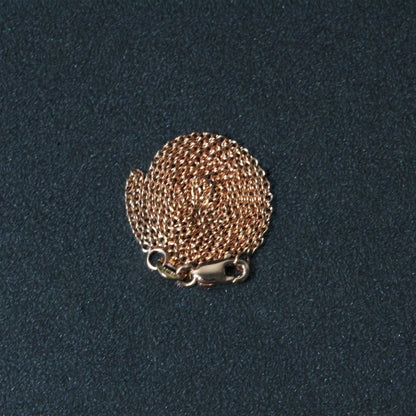 14k Rose Gold Round Cable Link Chain (1.25 mm) RCJ Chains  CELESTIA LUXE JEWELLERS