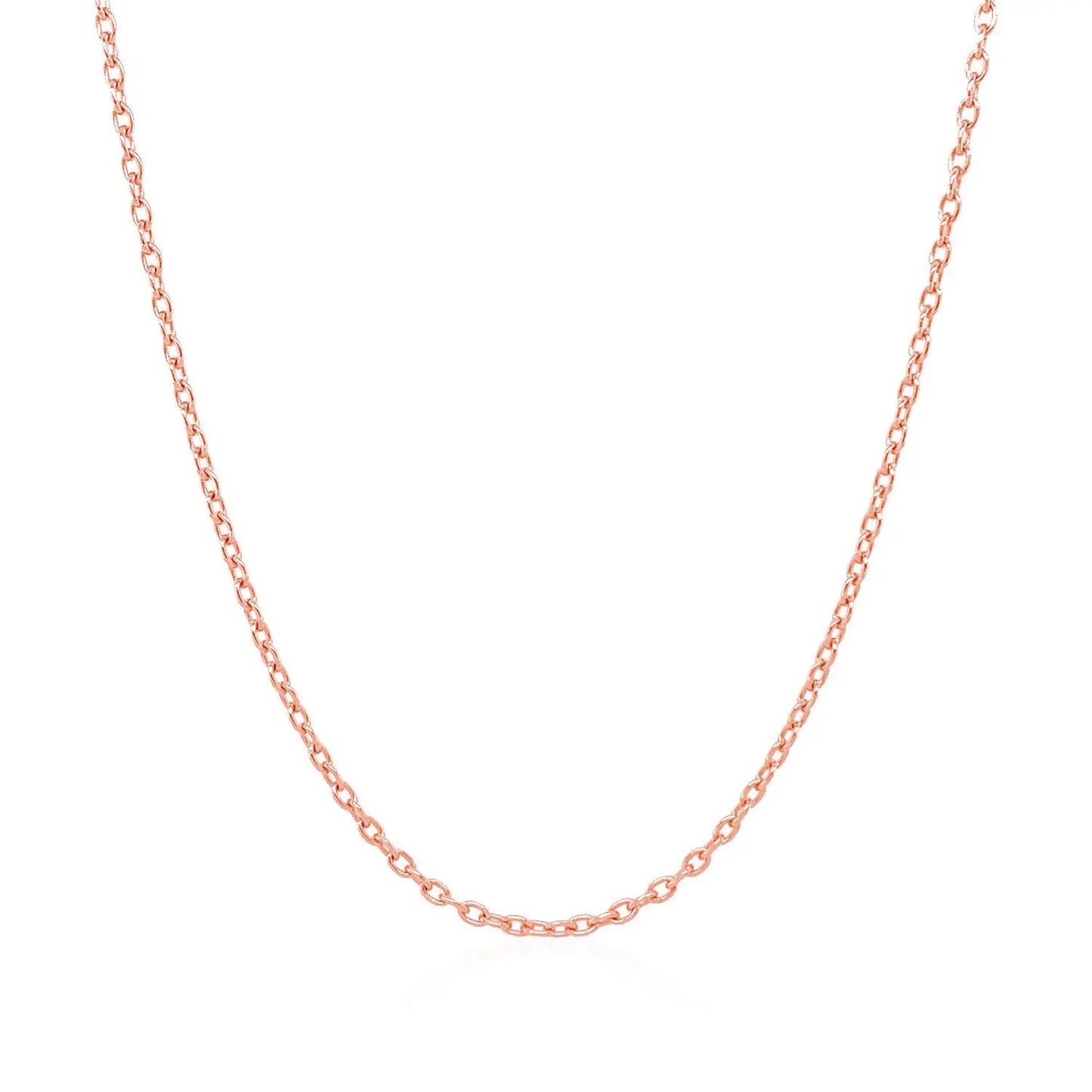 14k Rose Gold Round Cable Link Chain (1.50 mm) RCJ Chains  CELESTIA LUXE JEWELLERS