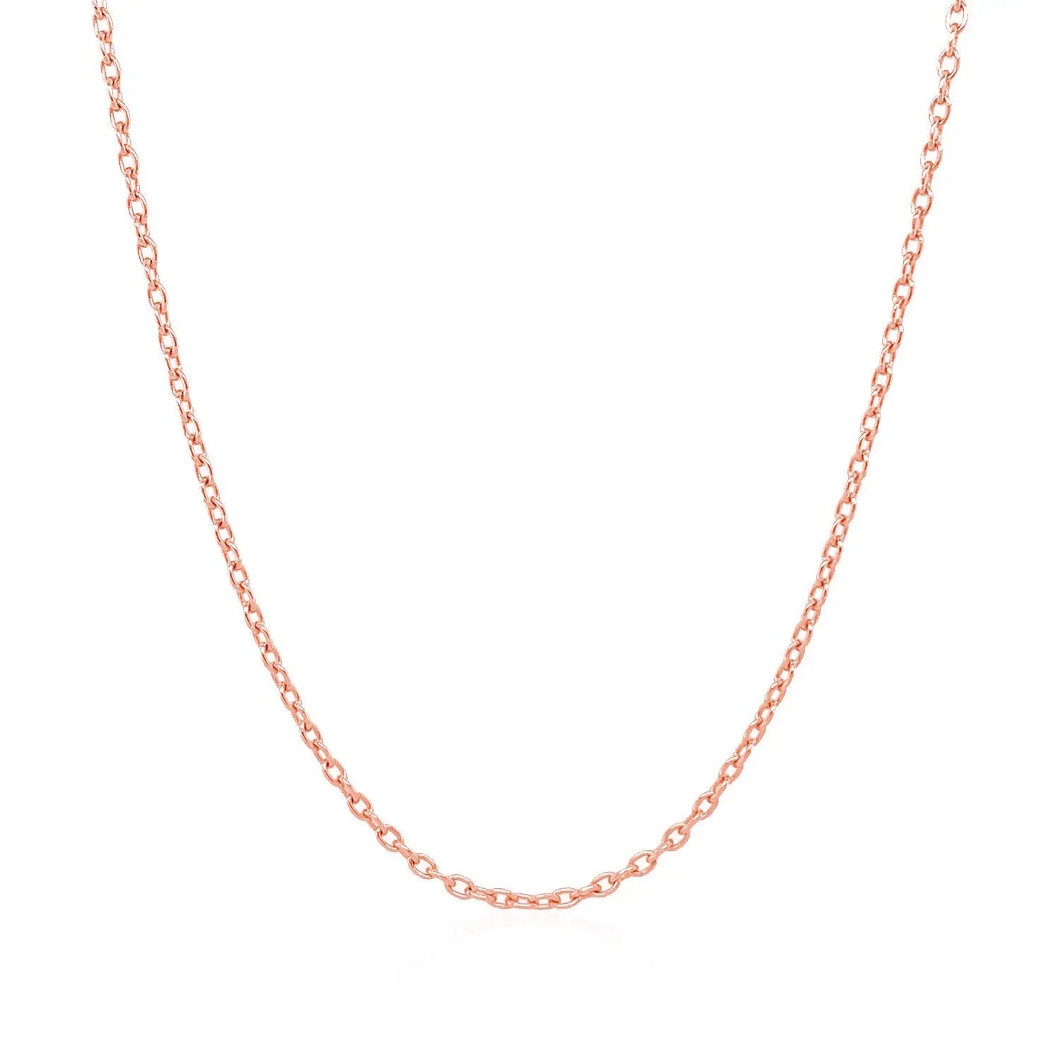 14k Rose Gold Round Cable Link Chain (1.50 mm) RCJ Chains  CELESTIA LUXE JEWELLERS