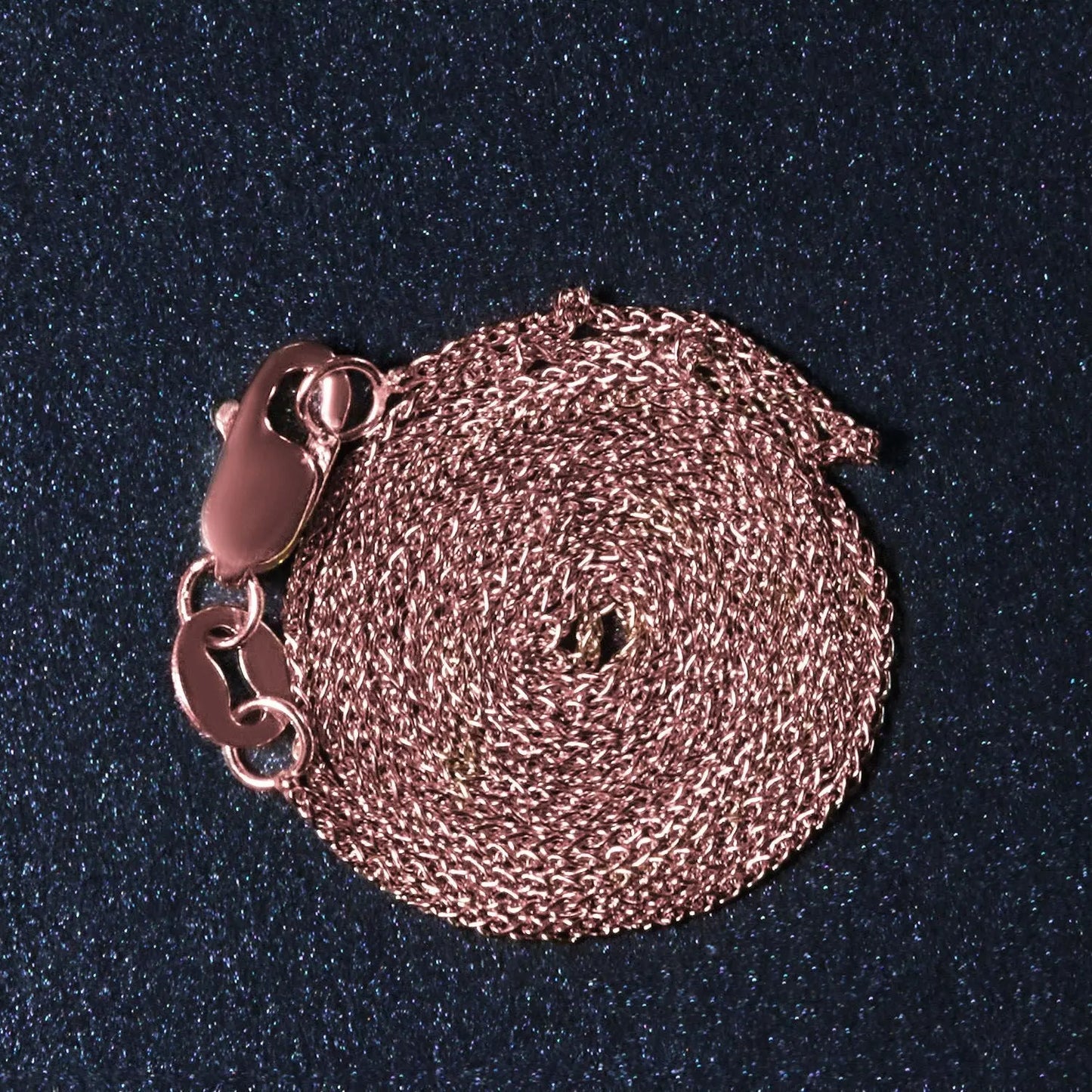 14k Rose Gold Round Wheat Chain (0.80 mm) RCJ Chains  CELESTIA LUXE JEWELLERS