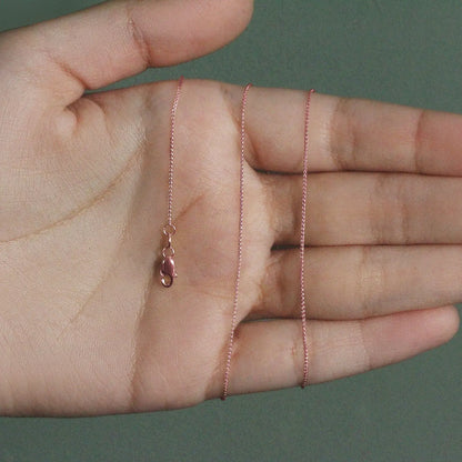 14k Rose Gold Round Wheat Chain (0.80 mm) RCJ Chains  CELESTIA LUXE JEWELLERS