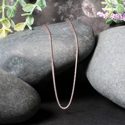 14k Rose Gold Round Wheat Chain (1.00 mm) RCJ Chains  CELESTIA LUXE JEWELLERS