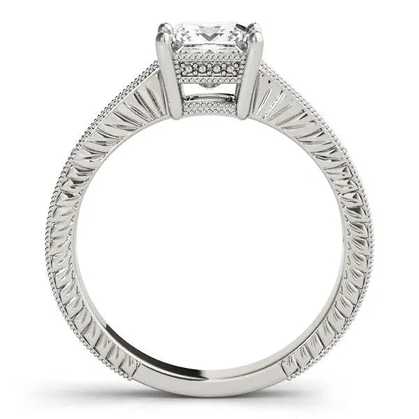 14k White Gold Antique Style Diamond Engagement Ring (1 1/8 cttw) RCJ Rings  CELESTIA LUXE JEWELLERS