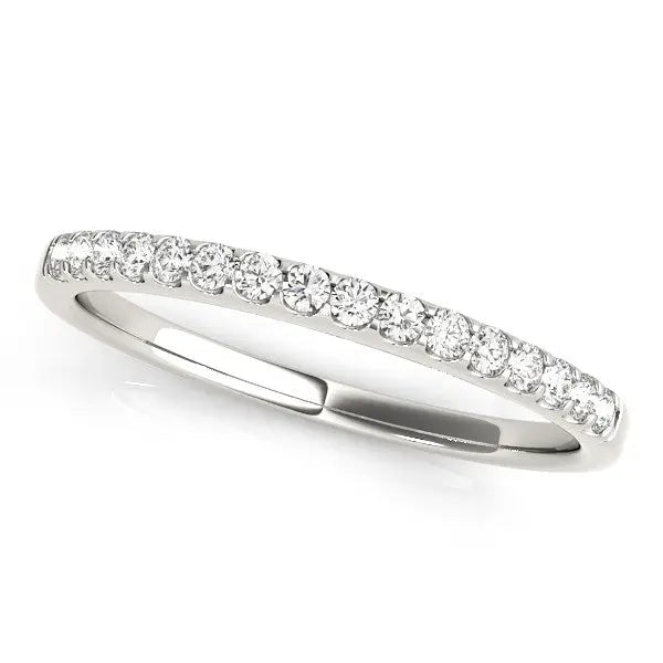 14k White Gold Diamond Scalloped Set Wedding Band (1/6 cttw) RCJ Rings  CELESTIA LUXE JEWELLERS