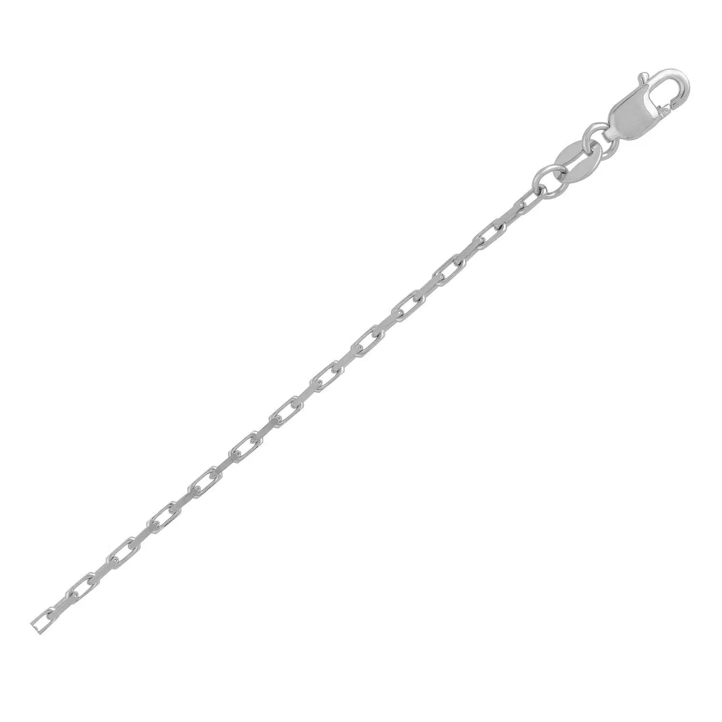 14k White Gold French Cable Chain (1.30 mm) RCJ Chains  CELESTIA LUXE JEWELLERS