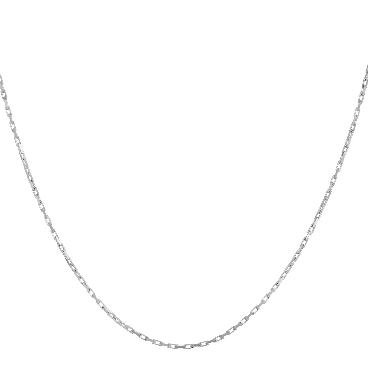 14k White Gold French Cable Chain (1.30 mm) RCJ Chains  CELESTIA LUXE JEWELLERS