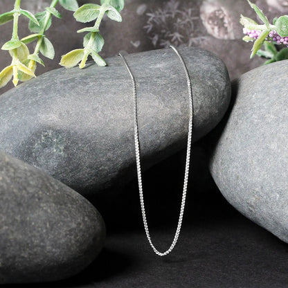 14k White Gold Round Wheat Chain (0.80 mm) RCJ Chains  CELESTIA LUXE JEWELLERS