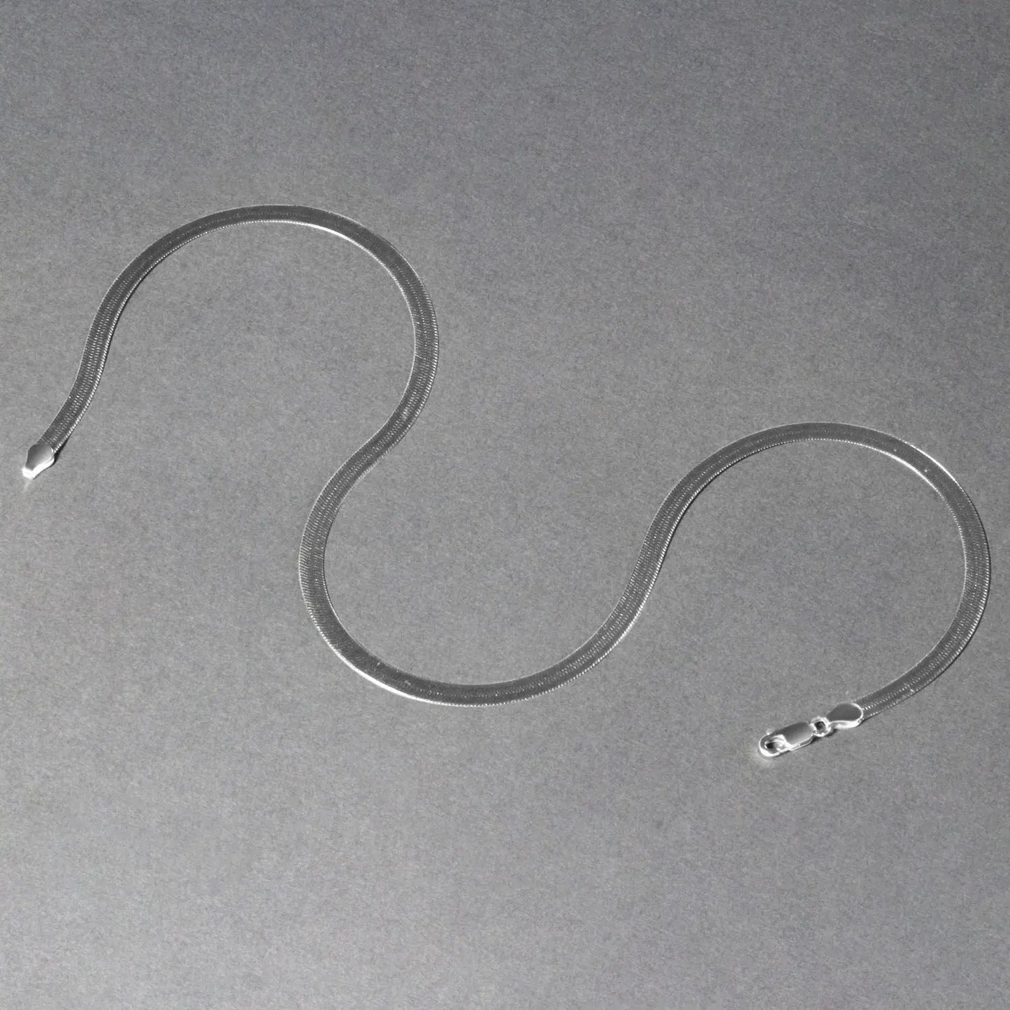 14k White Gold Super Flex Herringbone Chain (4.60 mm) RCJ Chains  CELESTIA LUXE JEWELLERS