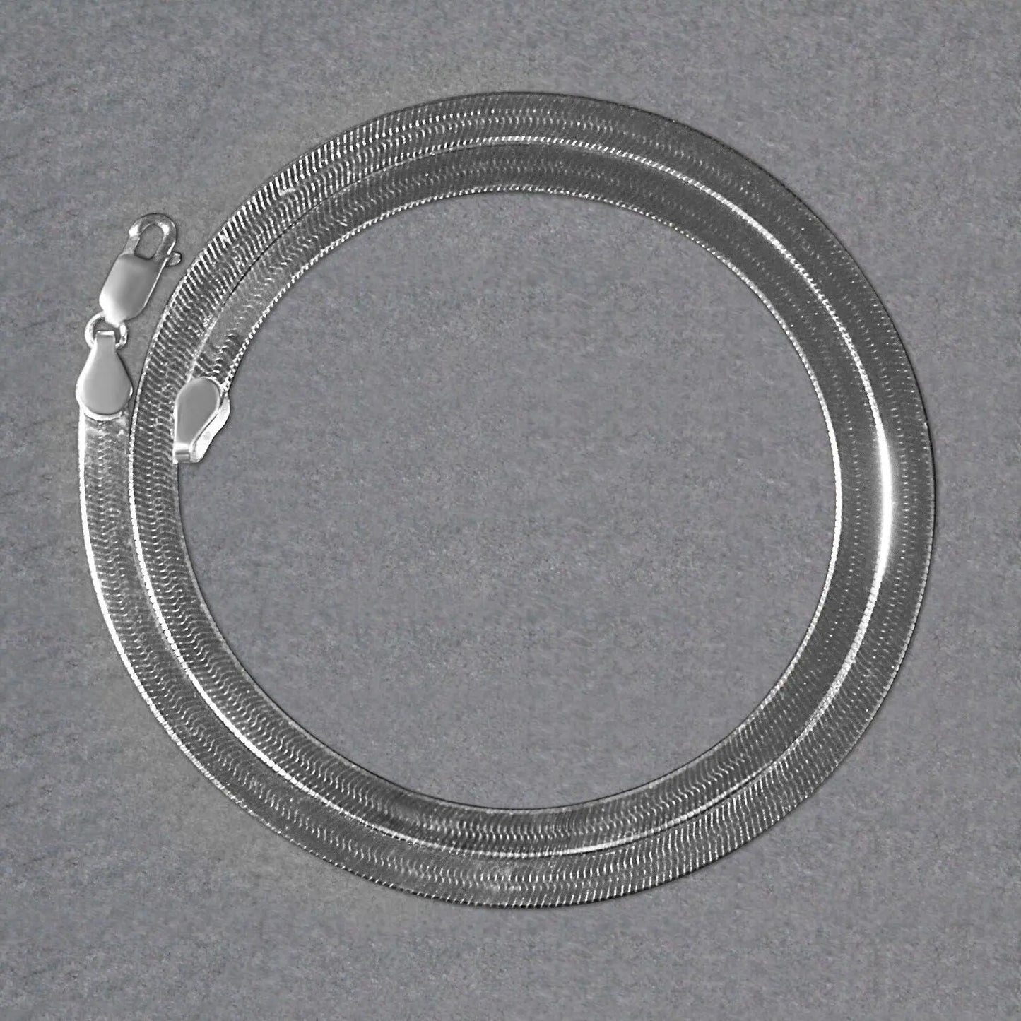 14k White Gold Super Flex Herringbone Chain (4.60 mm) RCJ Chains  CELESTIA LUXE JEWELLERS
