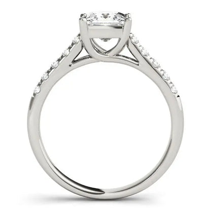 14k White Gold Trellis Set Princess Cut Diamond Engagement Ring (1 1/4 cttw) RCJ Rings  CELESTIA LUXE JEWELLERS