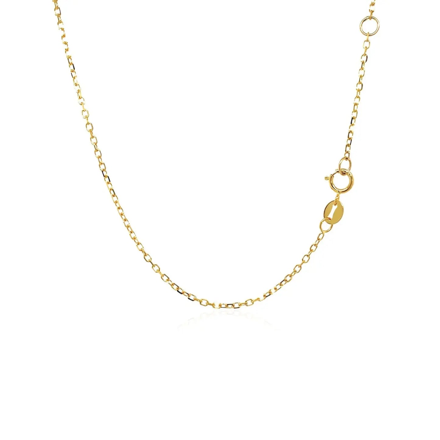 14k Yellow Gold 17 inch Necklace with Round Citrine RCJ Necklaces  CELESTIA LUXE JEWELLERS