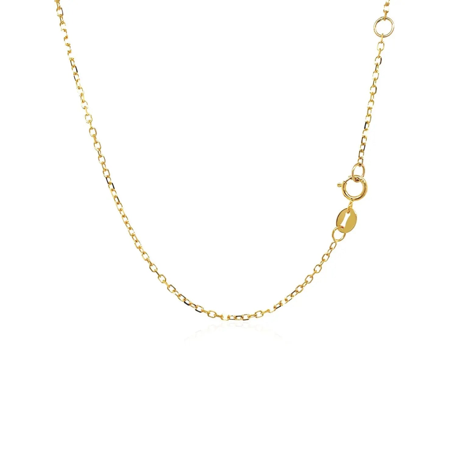 14k Yellow Gold 17 inch Necklace with Round Citrine RCJ Necklaces  CELESTIA LUXE JEWELLERS
