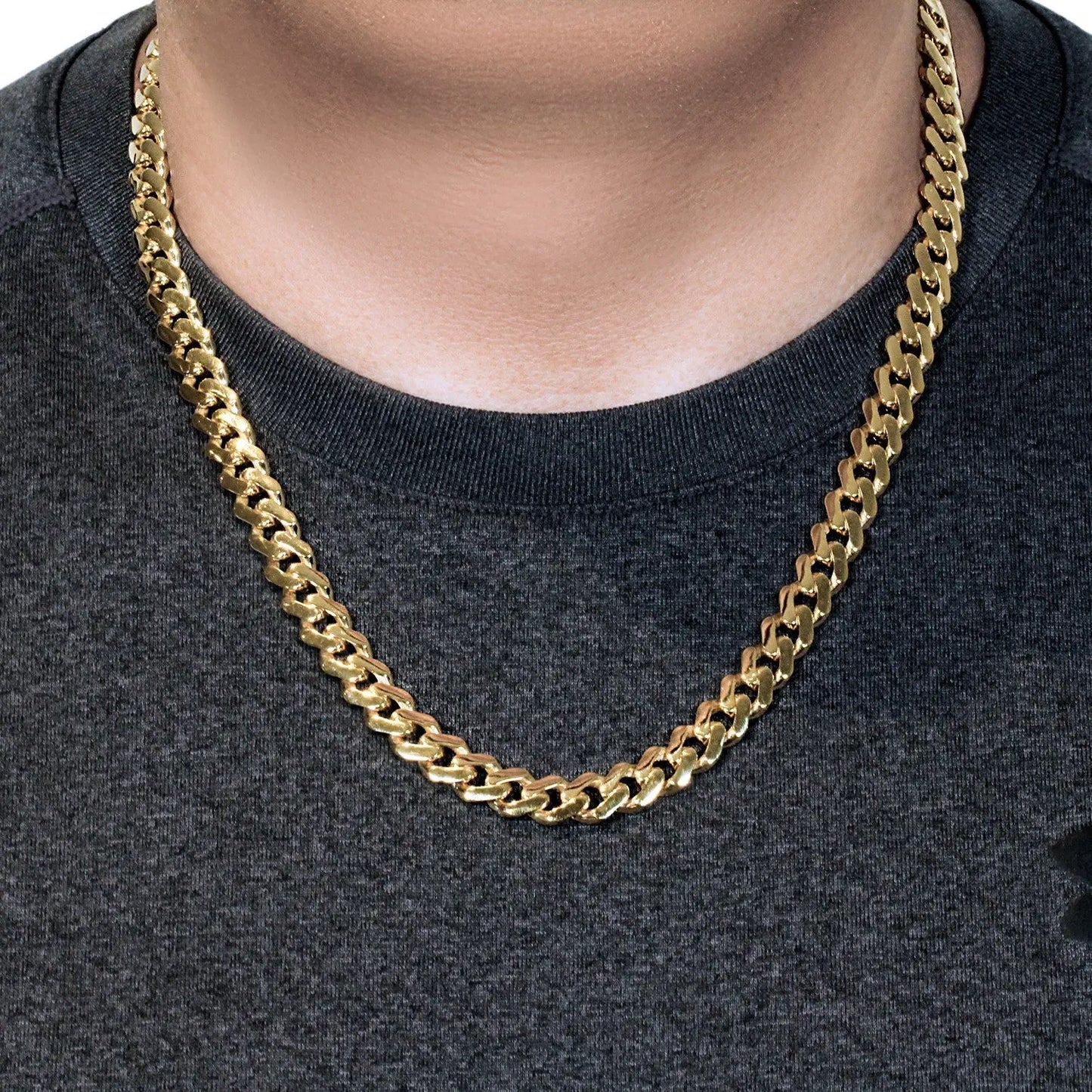 14k Yellow Gold 22 inch Polished Curb Chain Necklace RCJ Necklaces  CELESTIA LUXE JEWELLERS