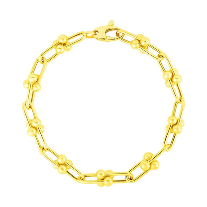 14k Yellow Gold 7 1/2 inch Jax Chain Bracelet (5.00 mm) RCJ Bracelets  CELESTIA LUXE JEWELLERS