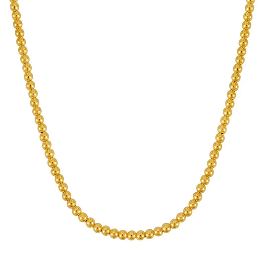 14k Yellow Gold Bead Chain Necklace(5mm) RCJ Necklaces  CELESTIA LUXE JEWELLERS