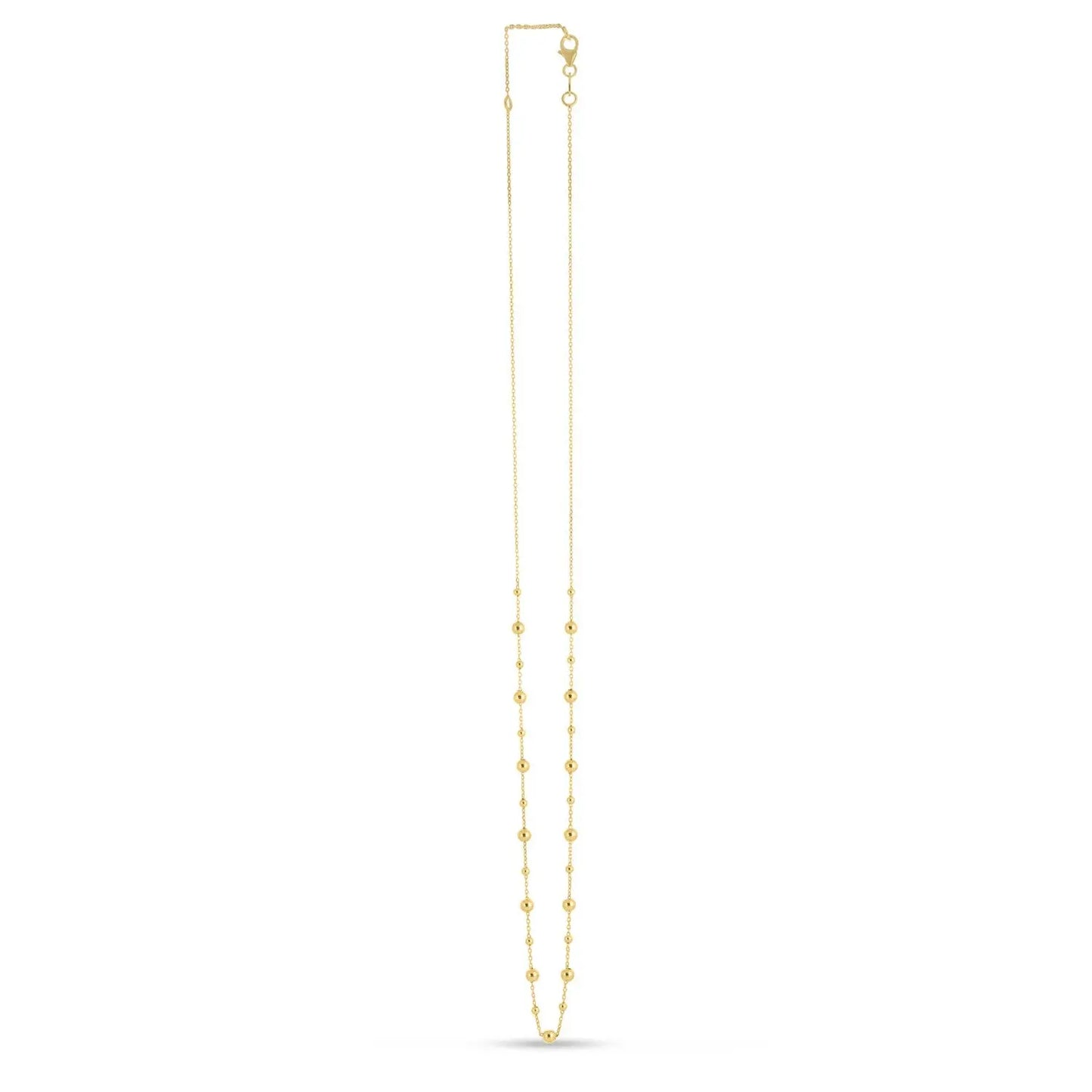 14k Yellow Gold Bead Necklace RCJ Necklaces  CELESTIA LUXE JEWELLERS