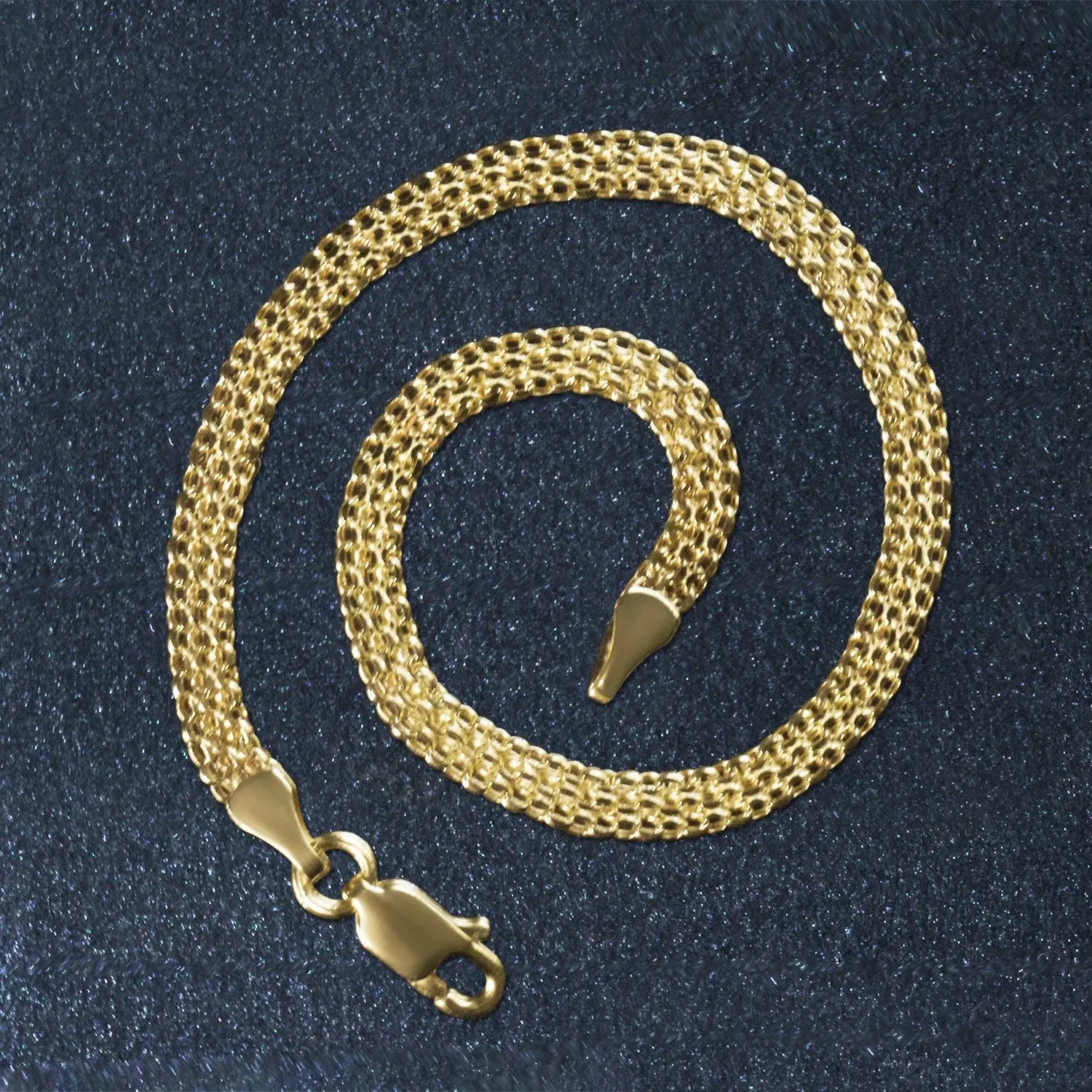 14k Yellow Gold Bismark Bracelet (3.50 mm) RCJ Bracelets  CELESTIA LUXE JEWELLERS