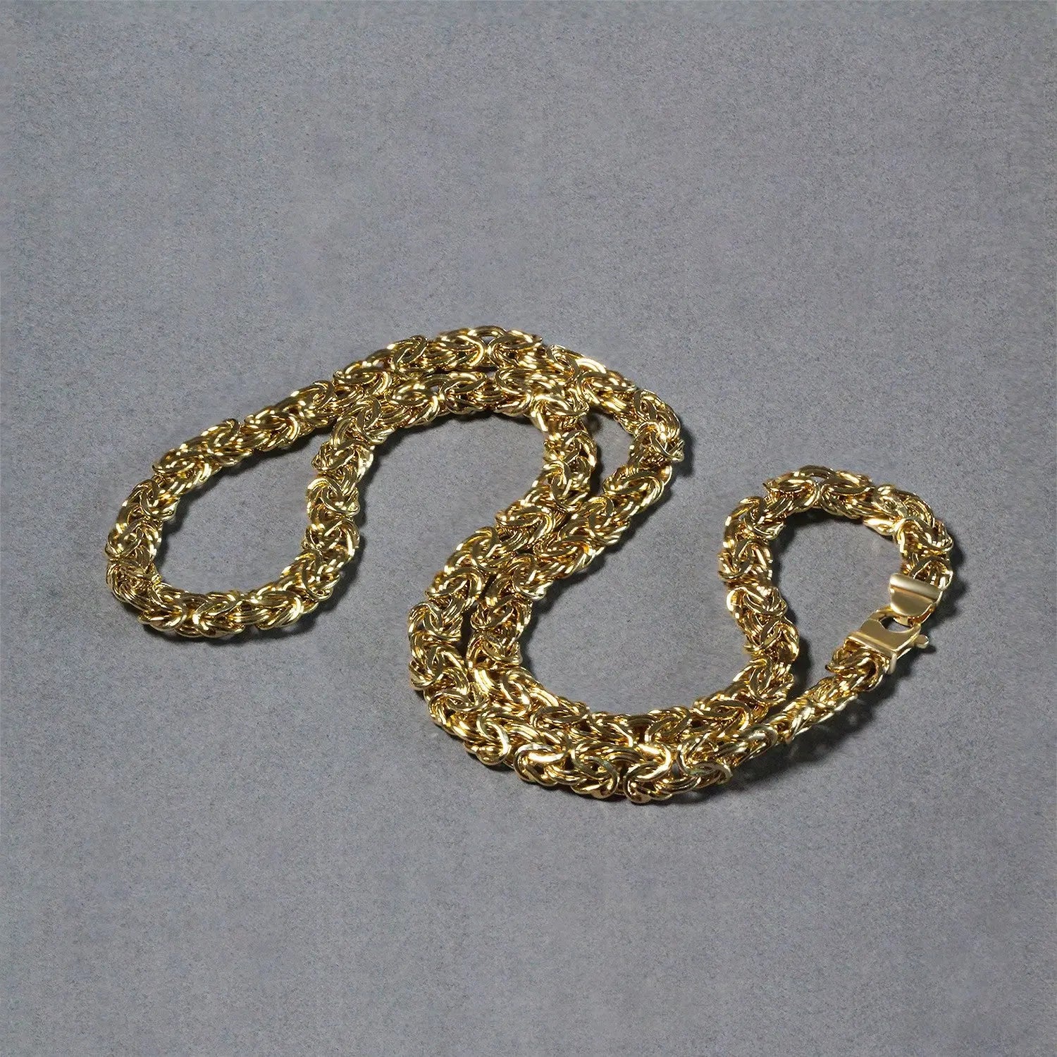 14k Yellow Gold Byzantine Motif Chain Necklace RCJ Necklaces  CELESTIA LUXE JEWELLERS