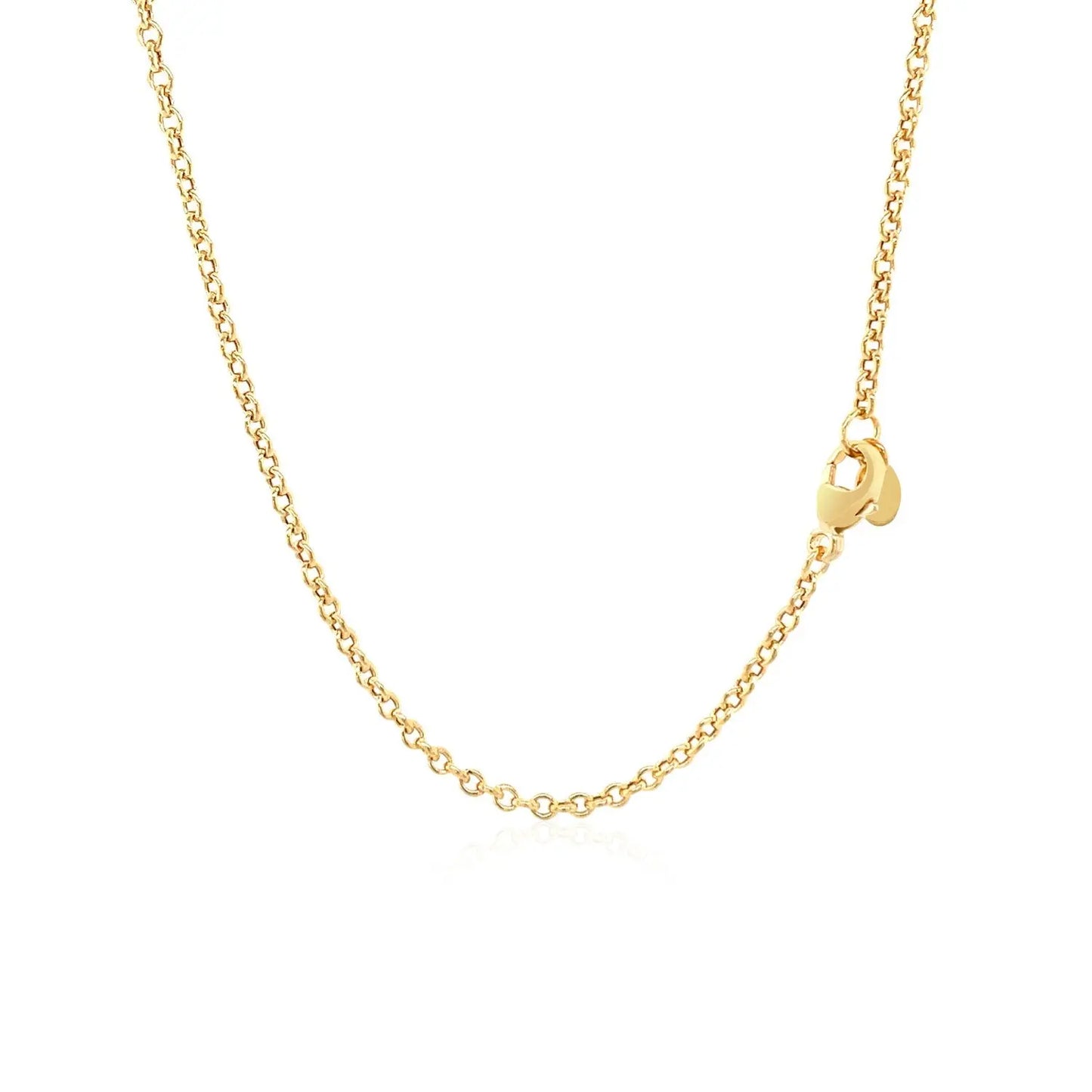 14k Yellow Gold Chain Necklace with Polished Knot RCJ Necklaces  CELESTIA LUXE JEWELLERS
