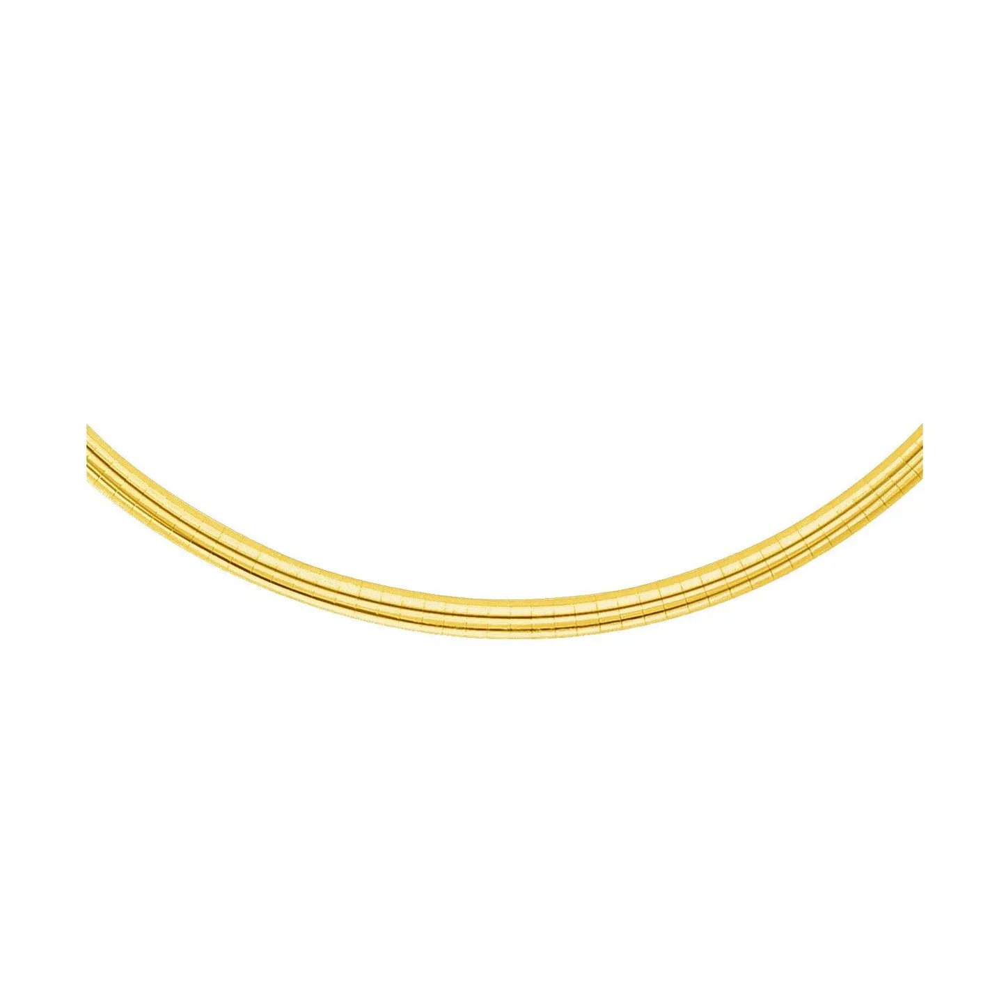 14k Yellow Gold Chain in a Classic Omega Design (4.00 mm) RCJ Chains  CELESTIA LUXE JEWELLERS