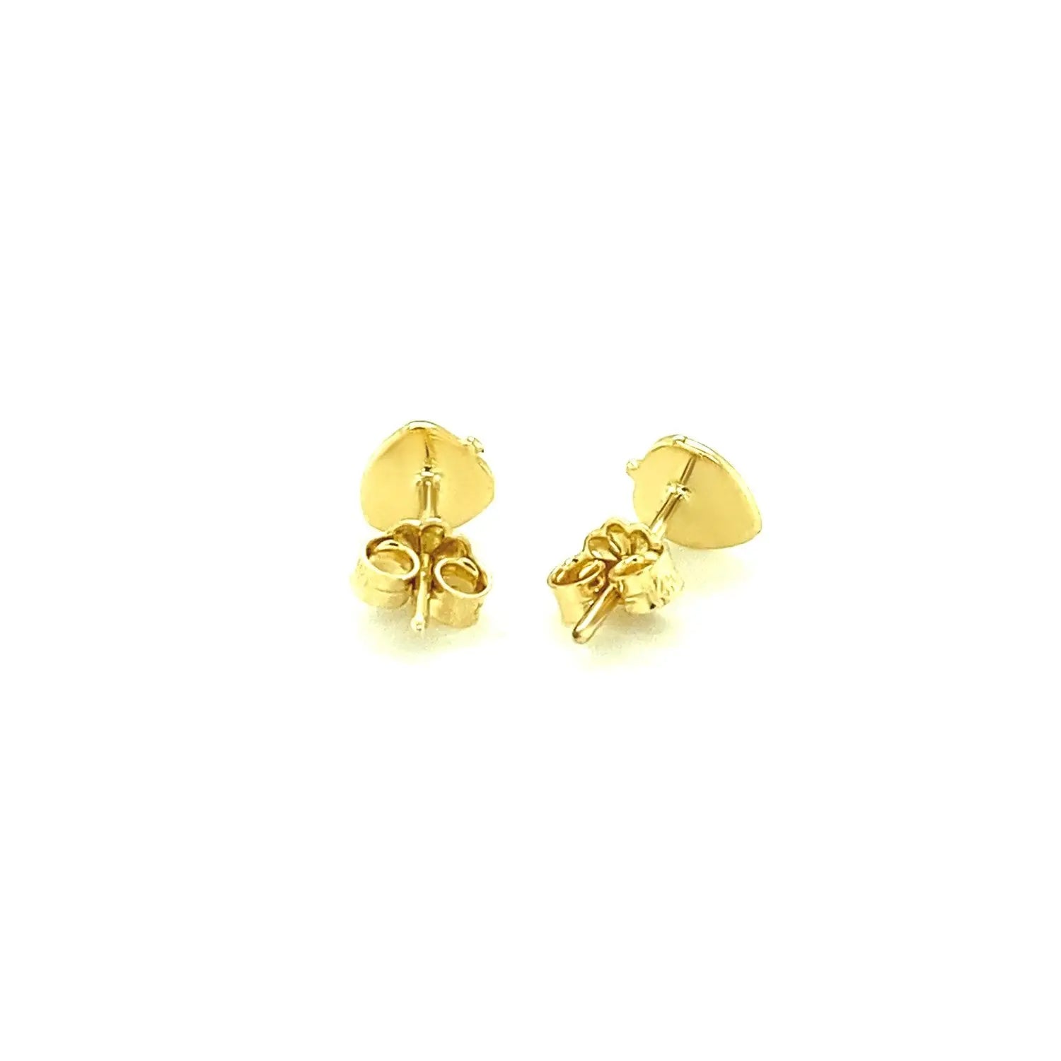14k Yellow Gold Enameled Strawberry Childrens Earrings RCJ Earrings  CELESTIA LUXE JEWELLERS