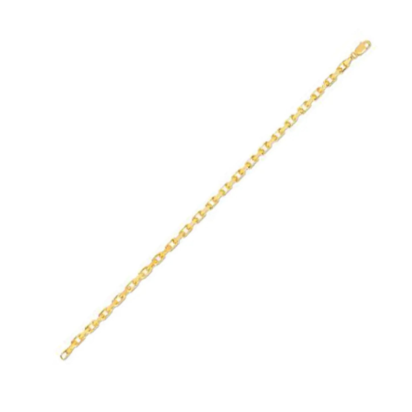 14k Yellow Gold French Cable Chain Bracelet  (3.60 mm) RCJ Bracelets  CELESTIA LUXE JEWELLERS