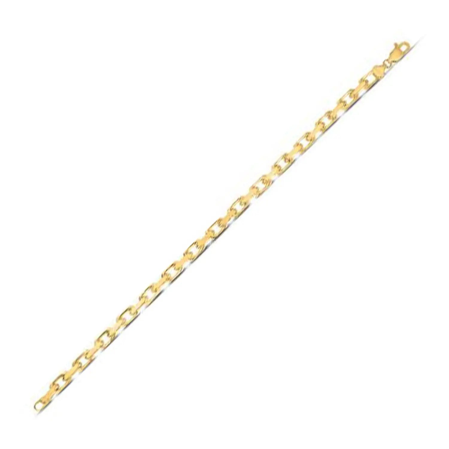 14k Yellow Gold French Cable Chain Bracelet  (4.80 mm) RCJ Bracelets  CELESTIA LUXE JEWELLERS