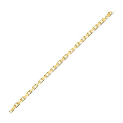 14k Yellow Gold French Cable Chain Bracelet  (4.80 mm) RCJ Bracelets  CELESTIA LUXE JEWELLERS