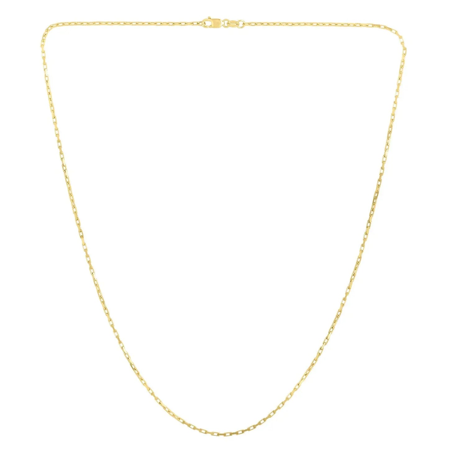 14k Yellow Gold French Cable Chain (1.3 mm) RCJ Chains  CELESTIA LUXE JEWELLERS