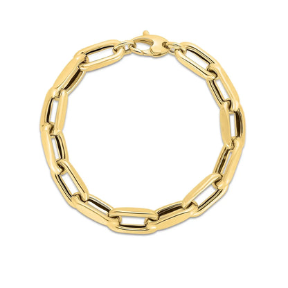 14k Yellow Gold French Cable Link Bracelet  (9.00 mm) RCJ Bracelets  CELESTIA LUXE JEWELLERS