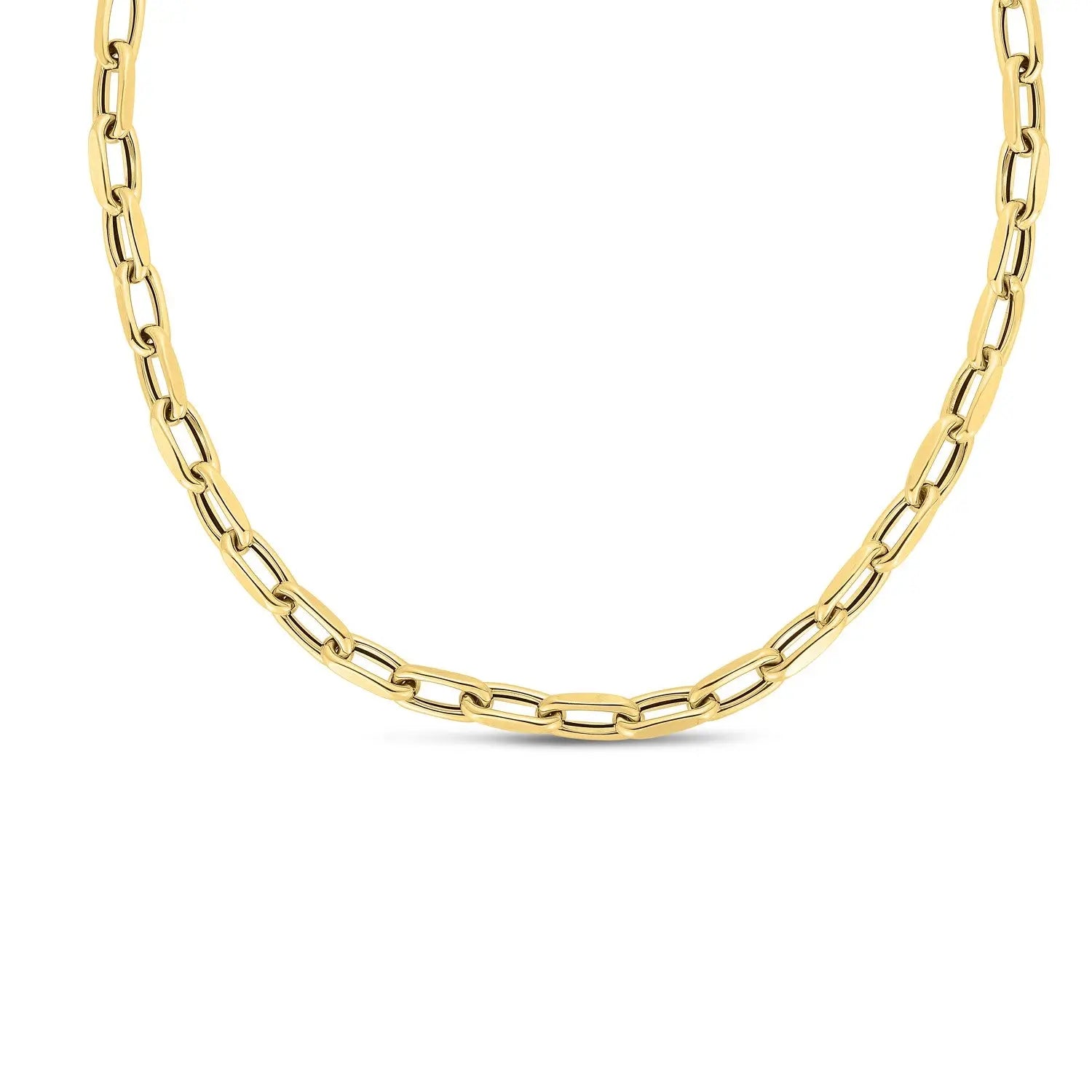 14k Yellow Gold French Cable Link Necklace (6mm) RCJ Necklaces  CELESTIA LUXE JEWELLERS