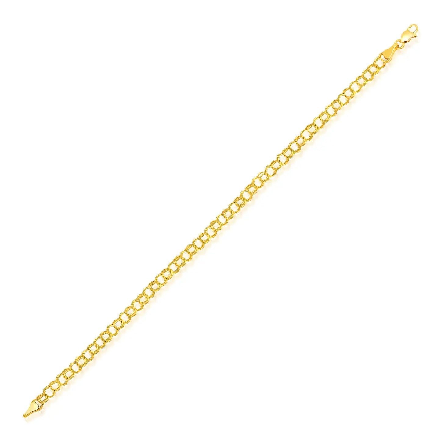 14k Yellow Gold Lite Charm Bracelet (4.00 mm) RCJ Bracelets  CELESTIA LUXE JEWELLERS