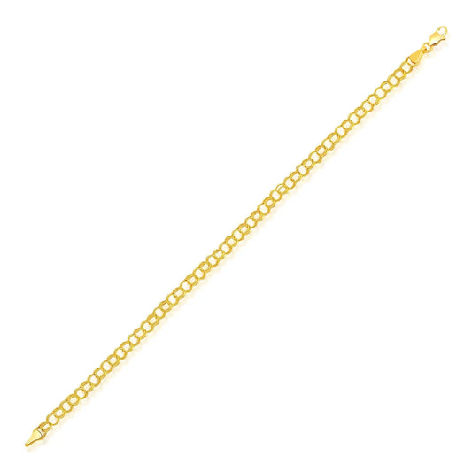 14k Yellow Gold Lite Charm Bracelet (4.00 mm) RCJ Bracelets  CELESTIA LUXE JEWELLERS