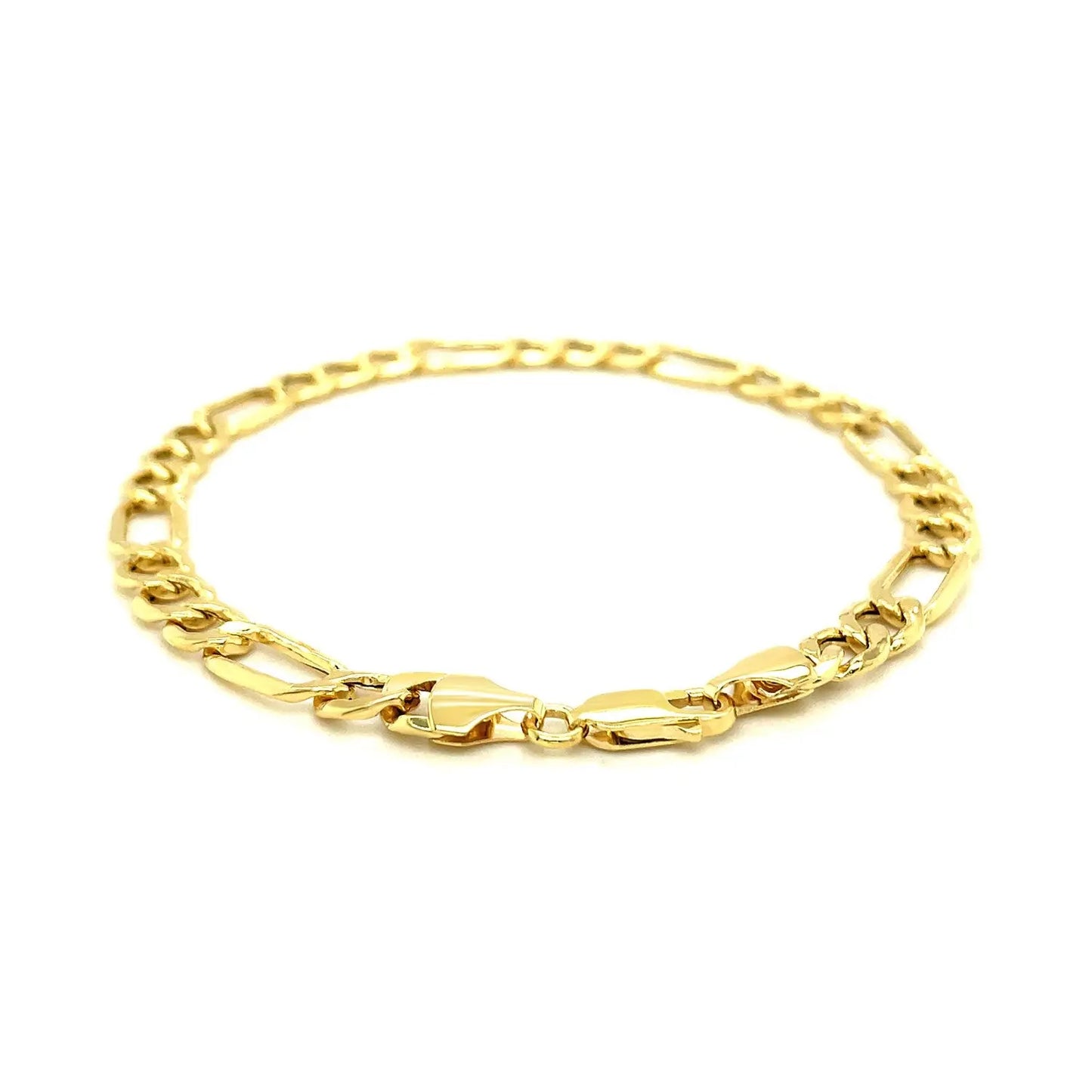 14k Yellow Gold Lite Figaro Bracelet (6.60 mm) RCJ Bracelets  CELESTIA LUXE JEWELLERS