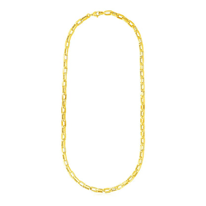 14k Yellow Gold Mens Paperclip Chain Necklace RCJ Necklaces  CELESTIA LUXE JEWELLERS