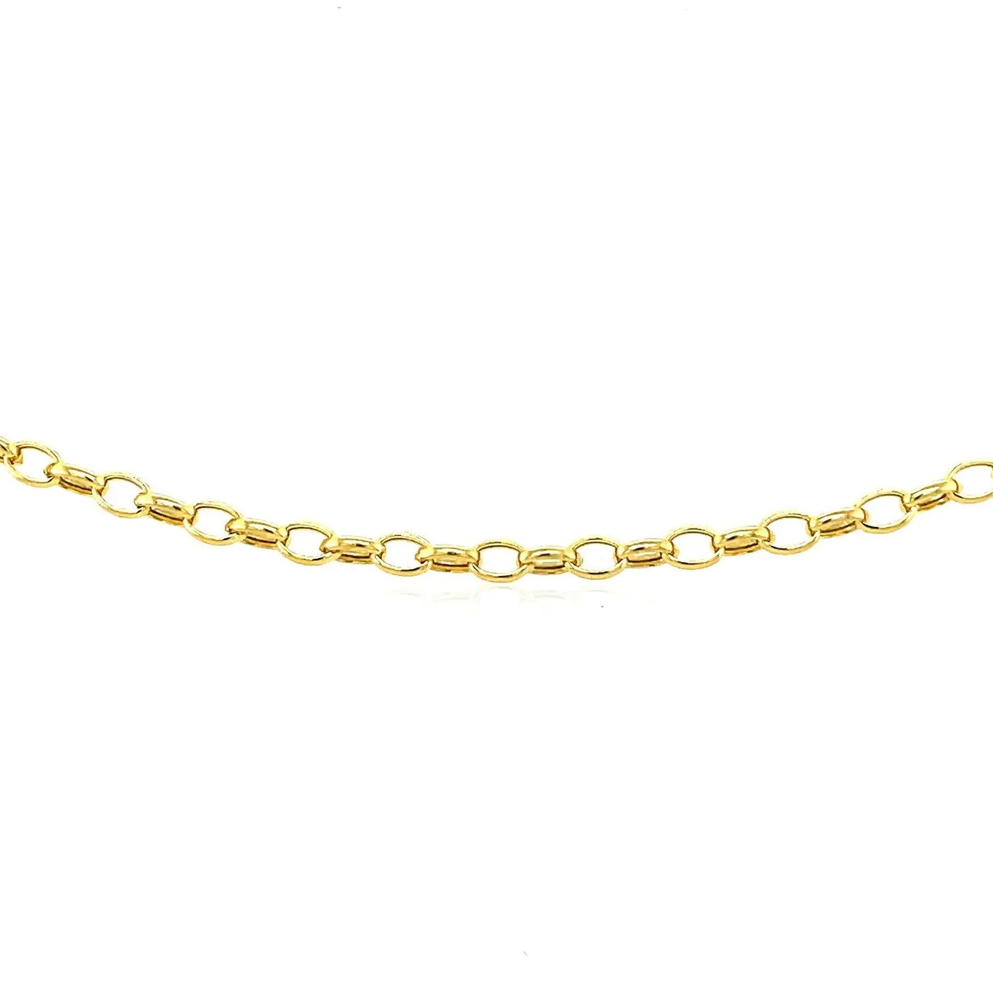 14k Yellow Gold Oval Rolo Bracelet  (3.20 mm) RCJ Bracelets  CELESTIA LUXE JEWELLERS