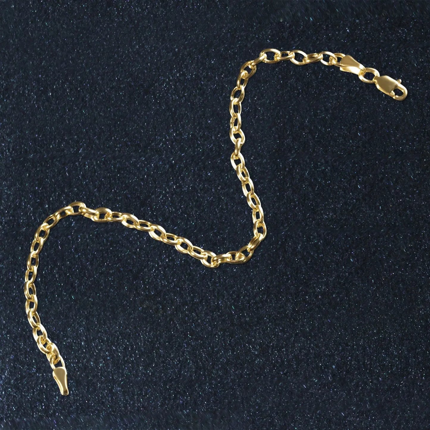 14k Yellow Gold Oval Rolo Bracelet  (3.20 mm) RCJ Bracelets  CELESTIA LUXE JEWELLERS