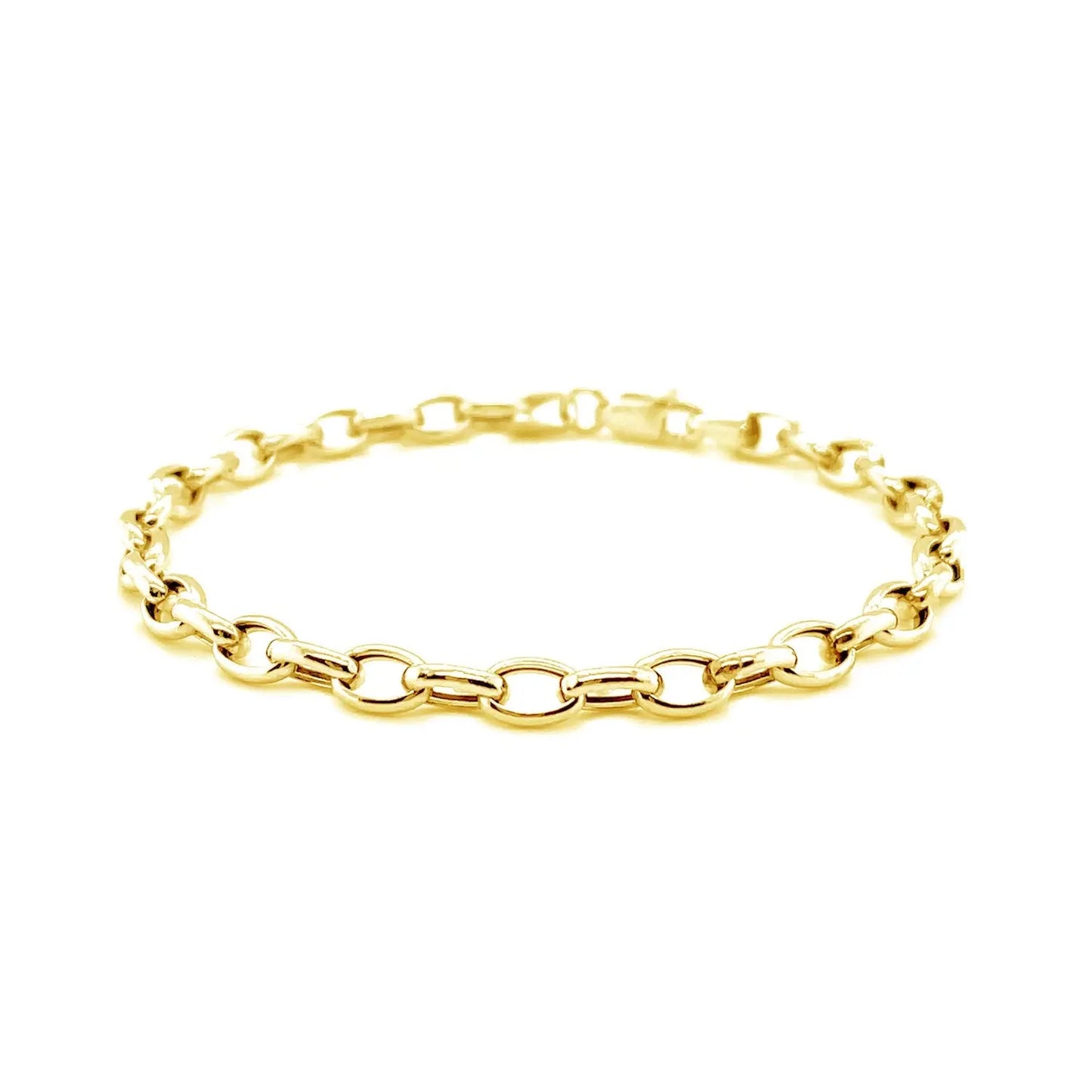 14k Yellow Gold Oval Rolo Bracelet  (4.60 mm) RCJ Bracelets  CELESTIA LUXE JEWELLERS