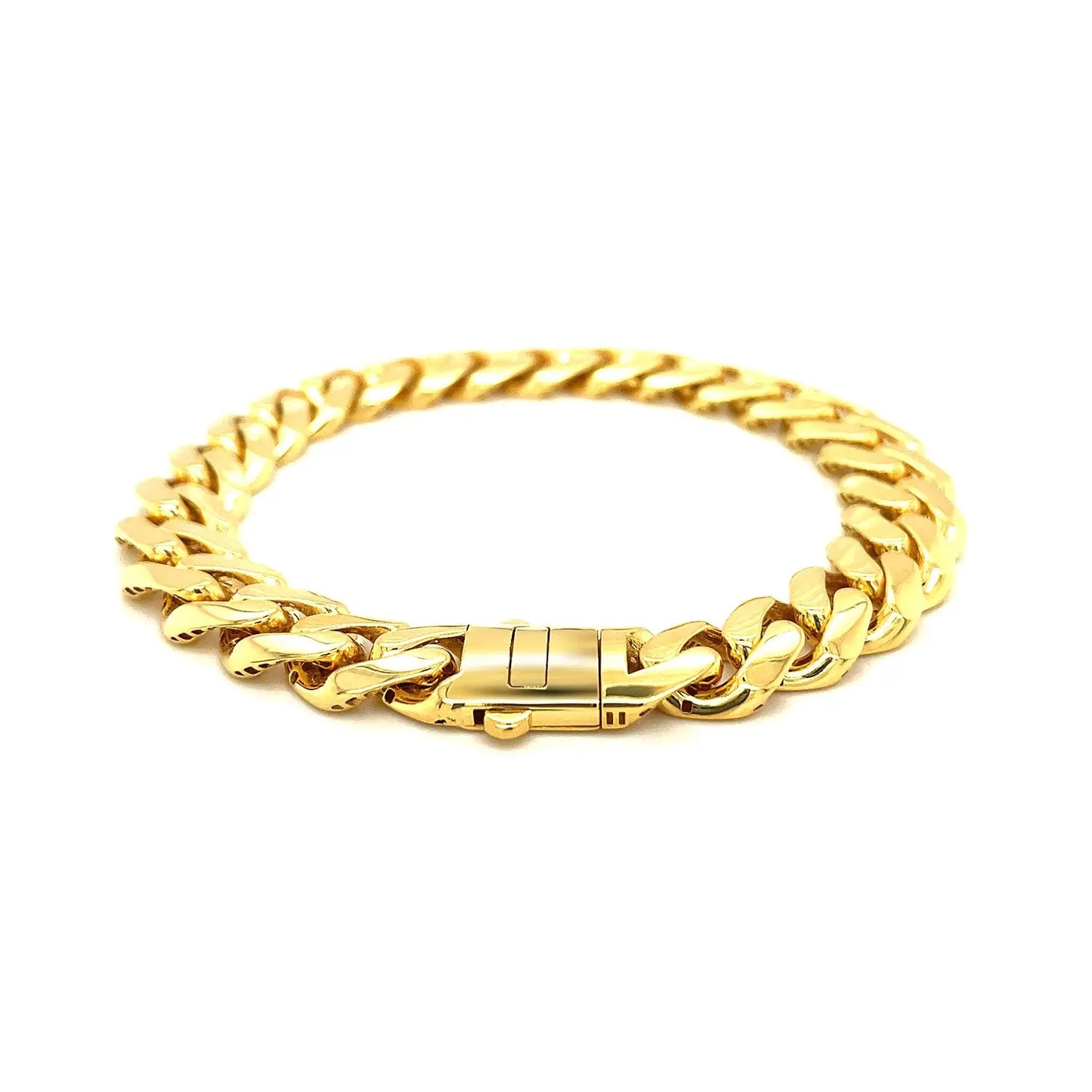 14k Yellow Gold Polished Curb Chain Bracelet (11.50 mm) RCJ Bracelets  CELESTIA LUXE JEWELLERS