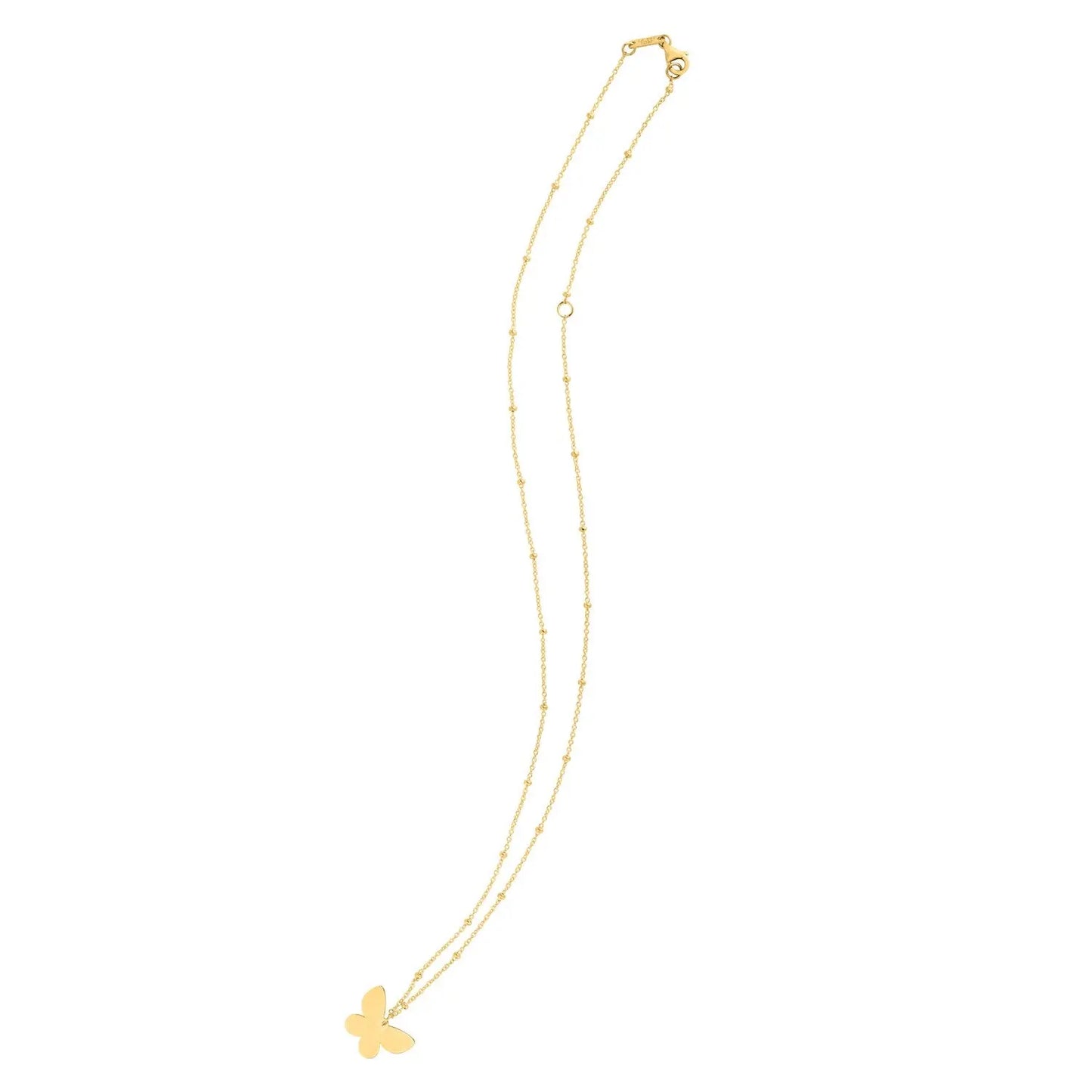 14k Yellow Gold Ppillon Butterfly Necklace RCJ Necklaces  CELESTIA LUXE JEWELLERS