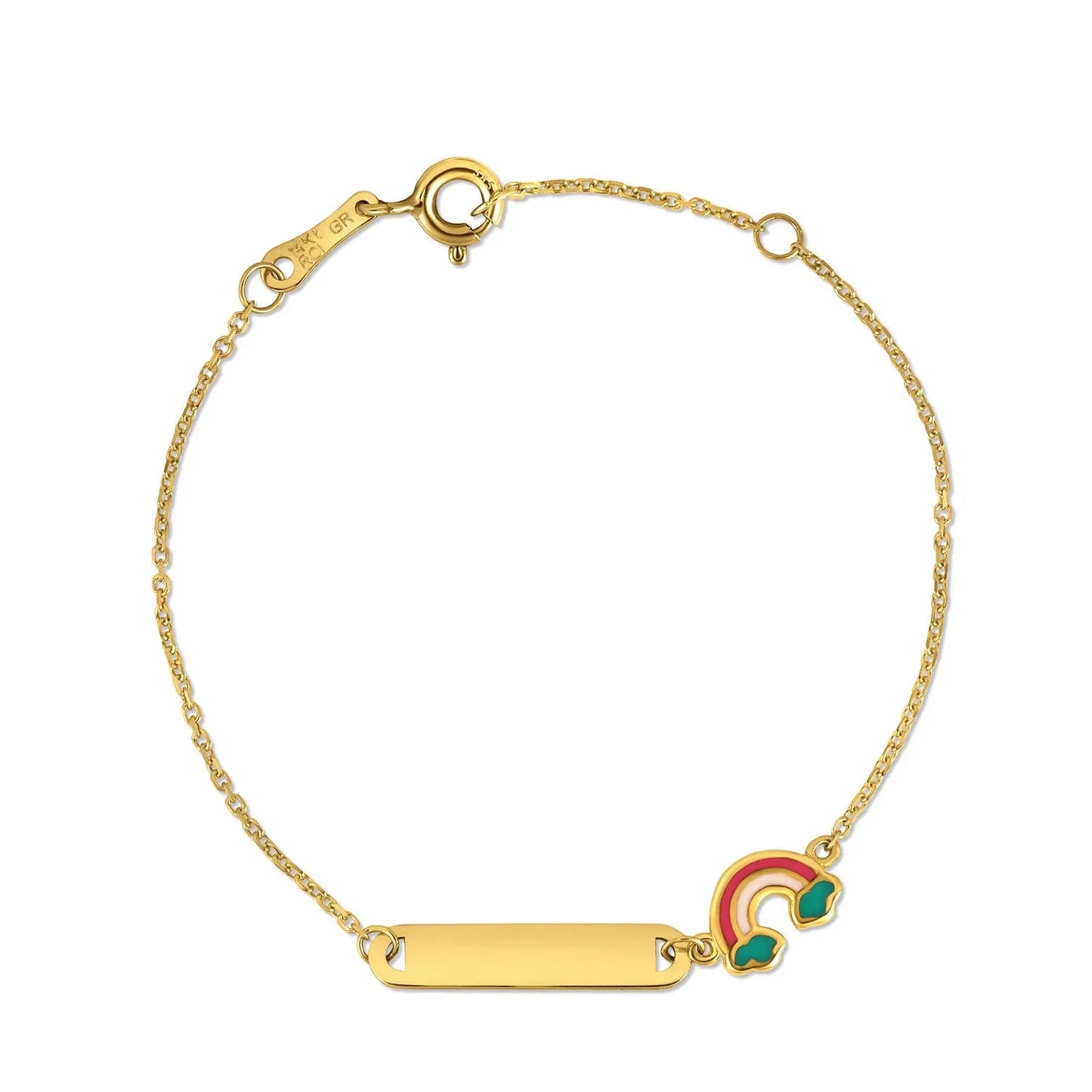 14k Yellow Gold Rainbow Childrens Bracelet (1.00 mm) RCJ Bracelets  CELESTIA LUXE JEWELLERS