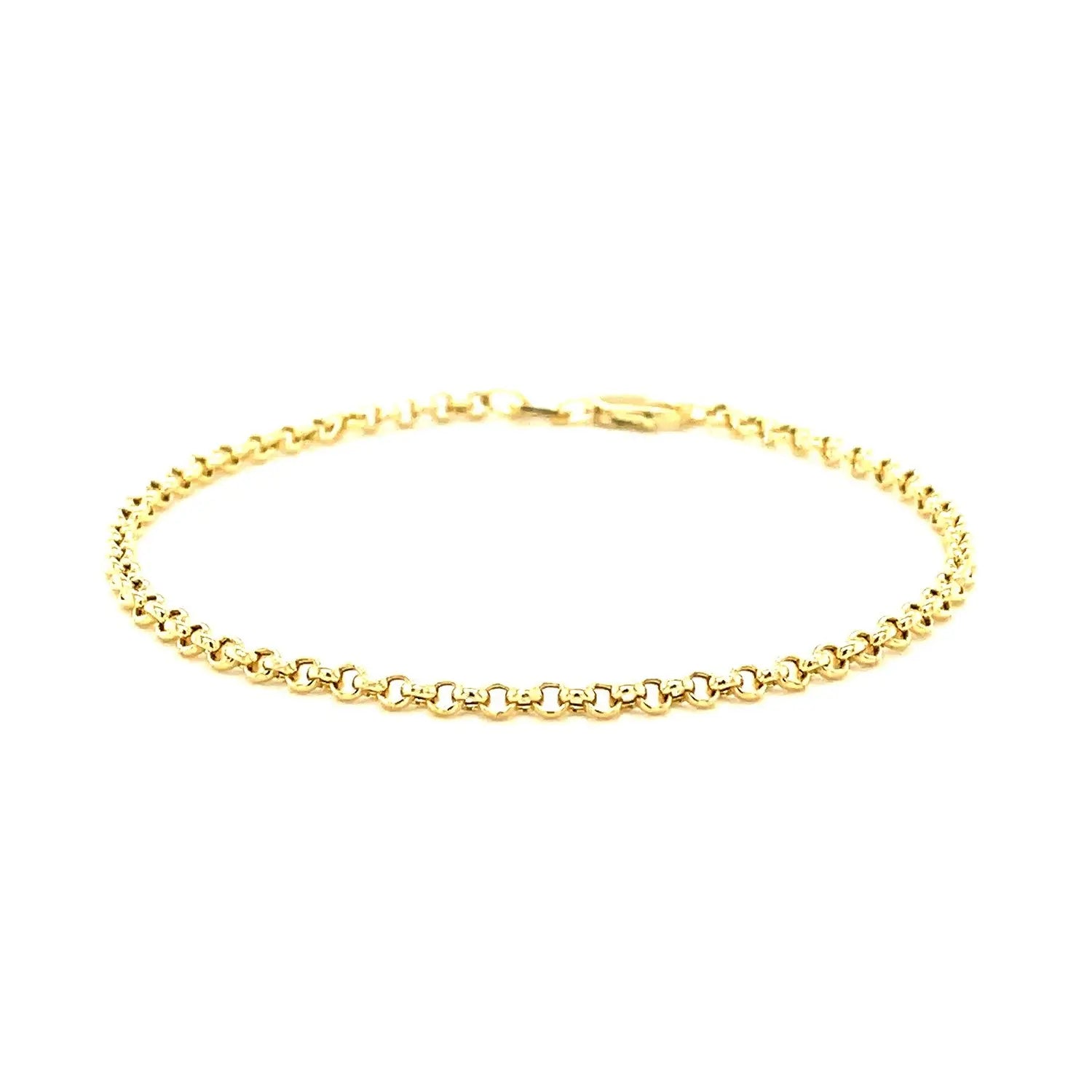 14k Yellow Gold Rolo Bracelet  (2.50 mm) RCJ Bracelets  CELESTIA LUXE JEWELLERS