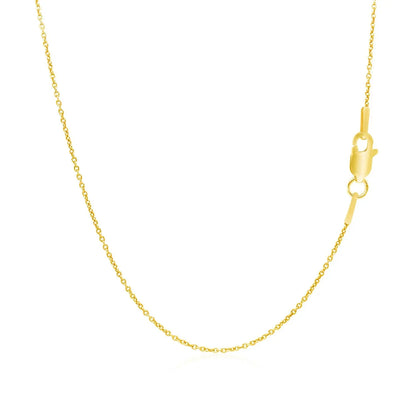 14k Yellow Gold Round Cable Link Chain (1.1 mm) RCJ Chains  CELESTIA LUXE JEWELLERS
