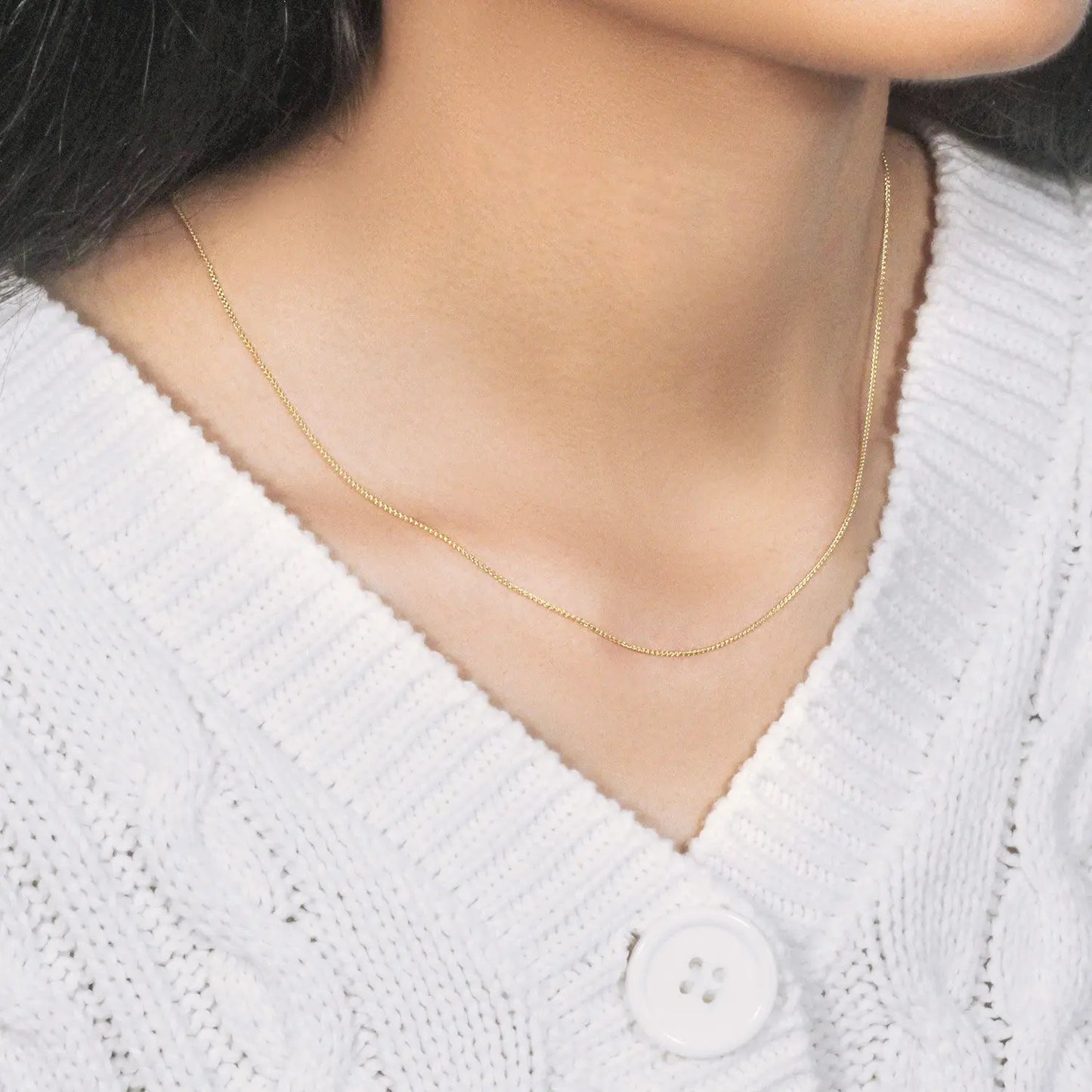 14k Yellow Gold Round Wheat Chain (0.80 mm) RCJ Chains  CELESTIA LUXE JEWELLERS