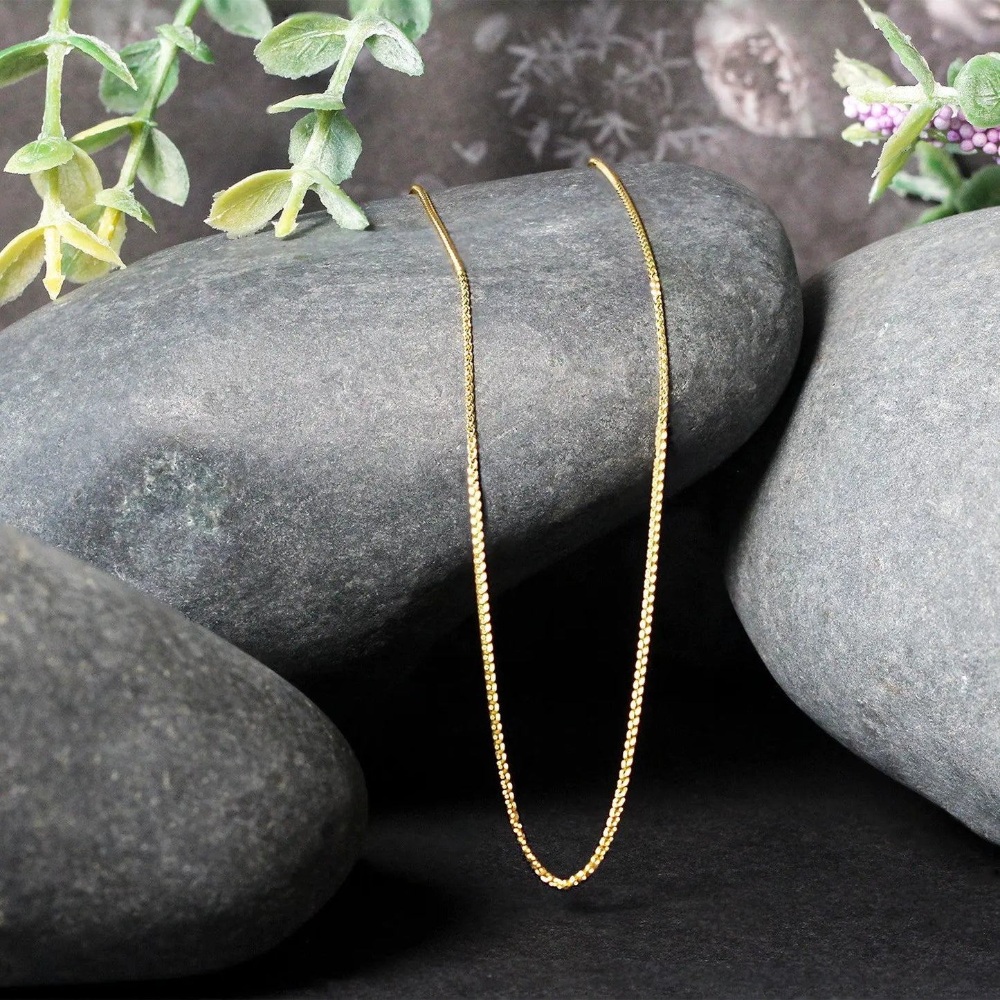 14k Yellow Gold Round Wheat Chain (0.80 mm) RCJ Chains  CELESTIA LUXE JEWELLERS